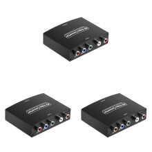 3X Ypbpr Till -Komponent Till -Kompatibel HD-Omvandlare Ypbpr+L/Raudio Till -Kompatibel Omvandlare