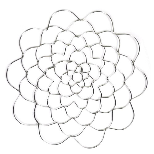 Suporte para Arranjo de Flores Assistente de Arranjo de Flores Reutilizável em Aço Inoxidável de 8 Polegadas