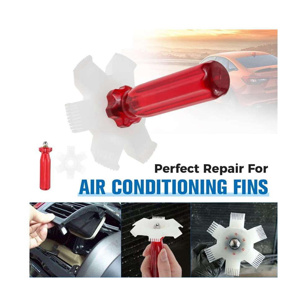 7Pcs Air Conditioner Fin Cleaner Set, Ac Fin Comb Condenser Fin Straightener Brush, Air Conditioner Repair Clean Tool 4711177284419