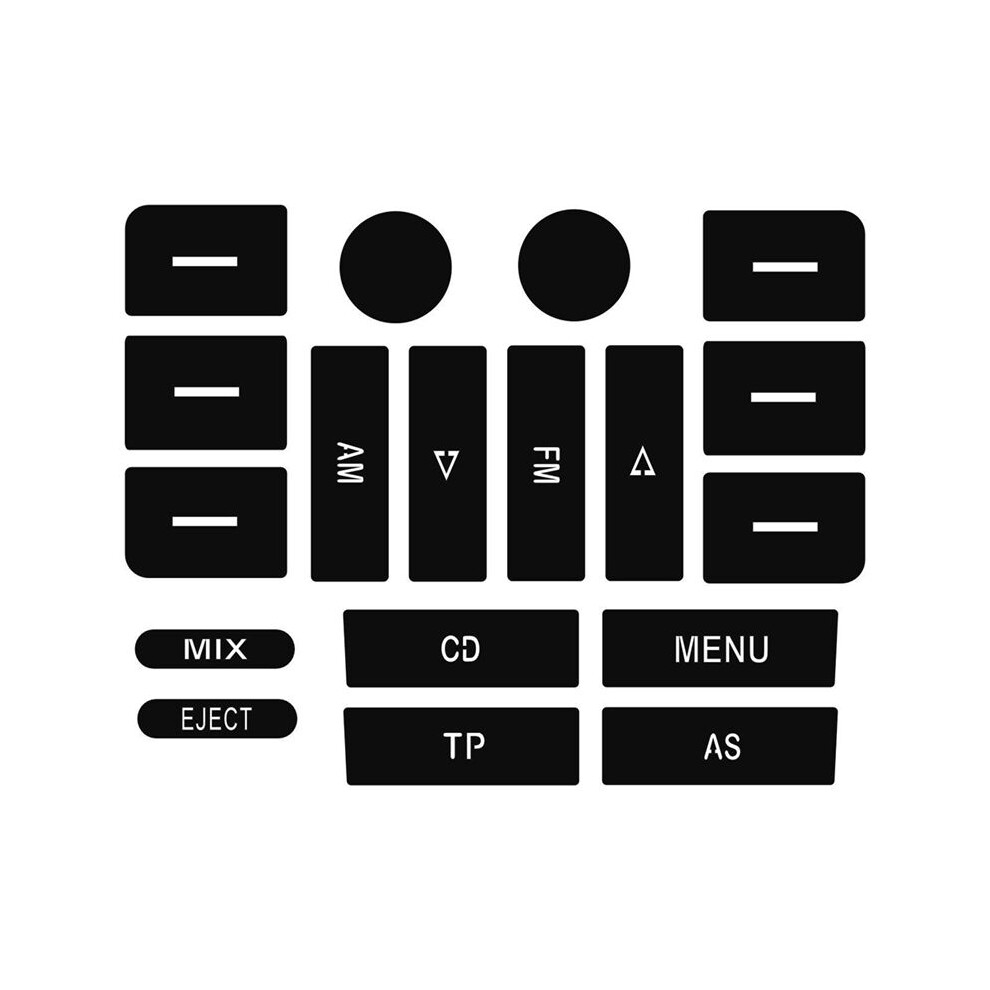 Car Air Conditioning Climate Temperature Radio Repair Kit Stickers Decals For Mk5 For Fix Worn Button 4712482085999