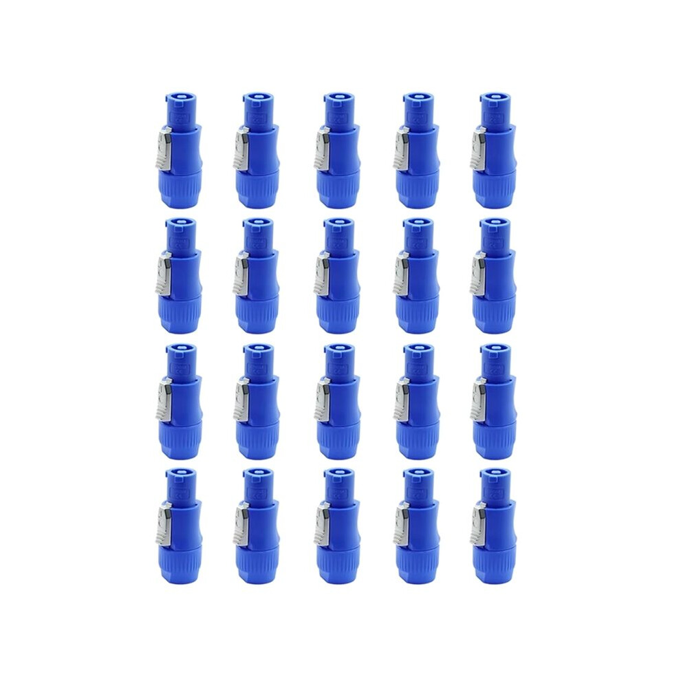 20Pcs Powercon Connector Male Plug Power Plug Adapter For Stage Power Input Light 4712893093378