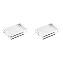 2X Tålig Genomskinlig Magnetisk Akrylbildram för Att Bevara Vackra Minnen 4X6Cm