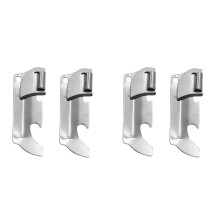 4X Polished Stainless Steel Can Opener Foldable Easy and Manual Strong Practicality for Drinks Wine Foldable Can Opener