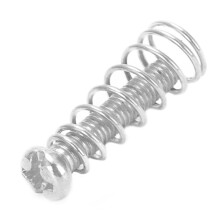 24 St Elgitarr Tremolo Bridge Strings Sadlar Montering Justera Konisk FjäDer och Skruvar Silver