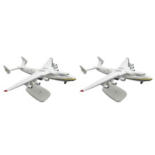 2X Metal Alloy Antonov An-225 Mriya Airplane Model 1/400 Scale Replica Model Airplane Toy for Collection