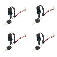 4 Set ATV Ignition Key  Universal 2 Wires Ignition Keys Start  Lock Key for ATV Go Kart Scooter Motorcycle