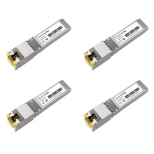 4X 10G SFP+ Module 10GbE Copper SFP Modules Optical Port Turn to RJ45 Ethernet Port Gigabit 1000M Transceiver Module