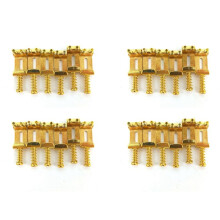 24 Roller Bridge Dragsträngskod Elgitarrsadel för Stratocaster Telecaster Elgitarrtillbehör Guld