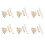 36 Brostift + Sadel + Brosadel Bone / Bone Akustisk Gitarr Vit 1