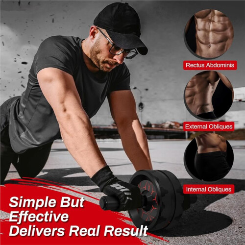 Roda Abdominal Roller: Maior Estabilidade e Conforto para Fortalecimento Do Core em Casa