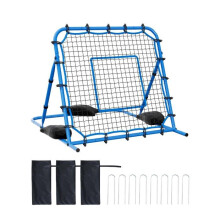 Fußball-Rebound-Netz - Duoku - 119,5 x 113,5 cm - Verstellbarer Winkel-Rebounder - Langlebiges Eisen und PE-Netz