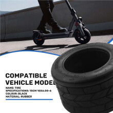 10X6.00-6 Reifen Motorrad Tubeless Reifen Vakuum StraßE Elektroroller Motorschlauch 10 Zoll Verbreiterter Reifen 110X6.00-6