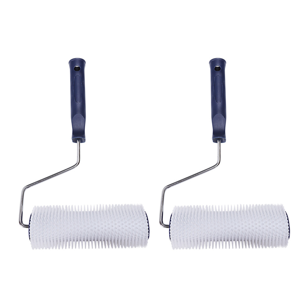 2Pcs 7 Inch Plastic Handle Spiked Roller 6031015834803