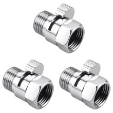 3X Shower Shut Off Valve Shower Flow Control Valve G1/2 Flow Pressure Regulator for Handheld Shower Bidet Sprayer