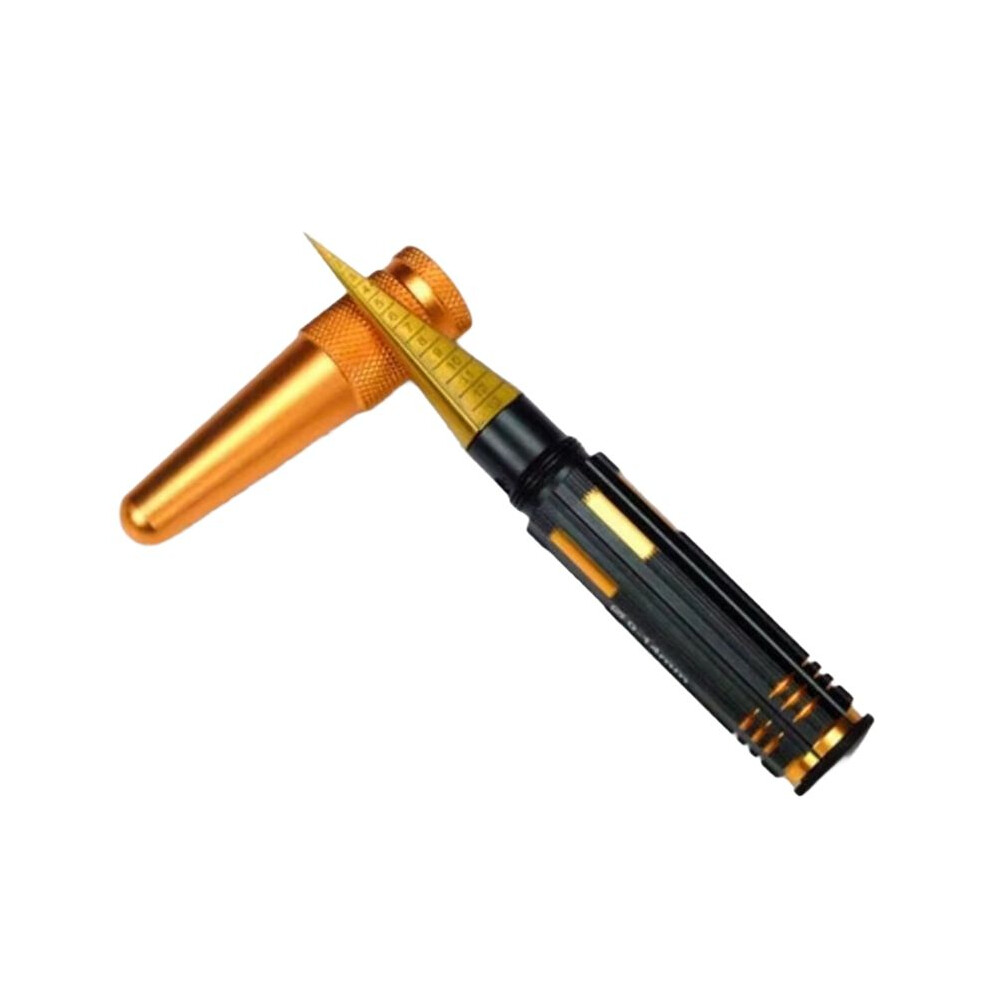 High End Aircraft Model Tools - Hexagonal Titanium Plated Stainless Steel 0-14Mm Reamer 4711661795148