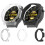 Versterkte PC Smartwatch Case Skin Semi-open structuur-Zwart 3