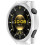 Versterkte PC Smartwatch Case Skin Semi-open structuur-Zwart 6