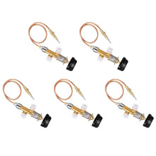 5X Low Pressure Gas LPG Fireplace Failure Safety Control Valve Kit Gas Heater Thermocouple Replacement 5/8-18UNF