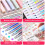 Lot de 6 stylos à dessin créatifs, couleurs assorties,-Type A 7