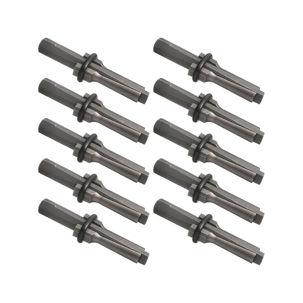 Stone Splitter Tools - 5/8" Wedge And Feathers Shims Set For Granite, Concrete, Marble 10 Pack 6032751602640