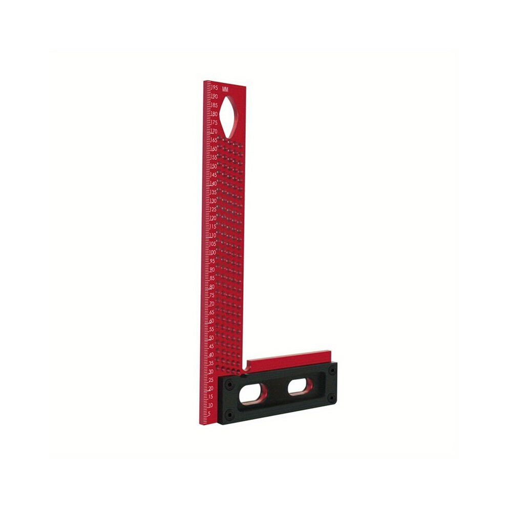 Precision Scriber,Aluminum Framing Woodworking Square,Measuring And Marking L-Type Hole Ruler Right Angle Protractor A 4713804616006