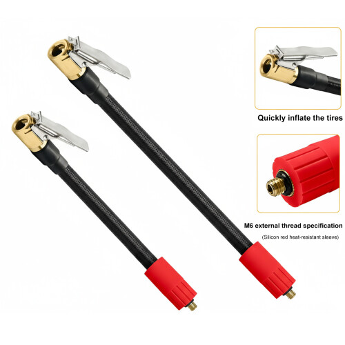6mm Thread Inflation Hose Leak Proof Design Double Valves 1