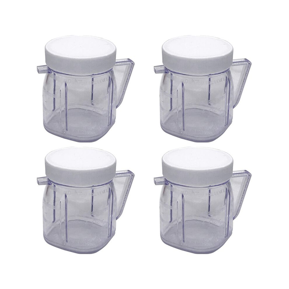 For Blender Replacement Parts, 4937 Osterizer Blender Jar Accessory, Cup Plastic Jars With Lids (4 Pack) 4713590963537