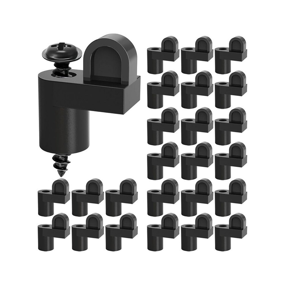 3/8 In Nylon Window Screen Clip With Screws Offset Window Clips For Fastens Winter Window Screens 24Pcs 4712474975192
