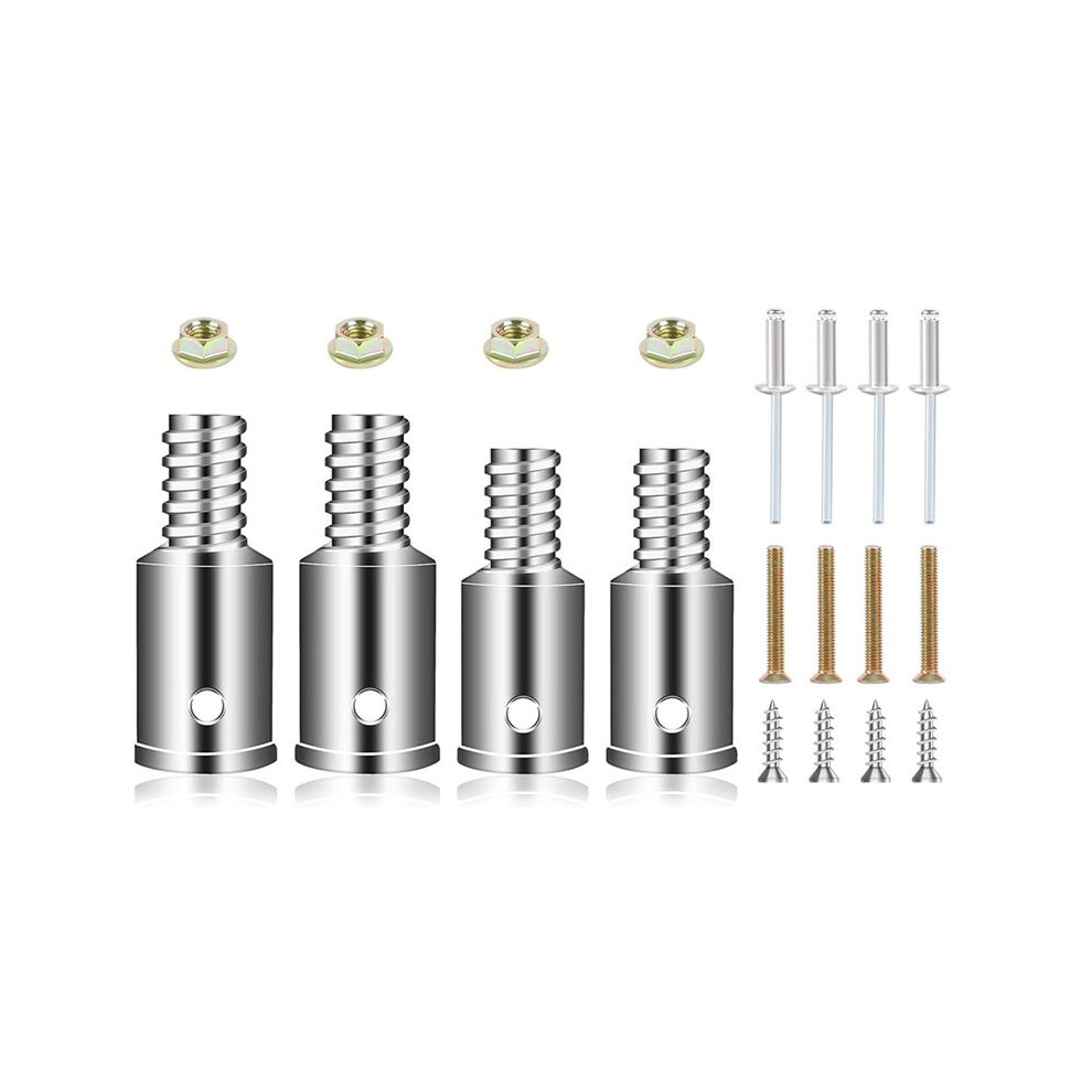 Universal Threaded Tip Replacement,Ultra Threaded Tip Repair Kit For 0.8In/1In Wood Or Metal Poles For Mop,Broom 4 Set 6033986756252