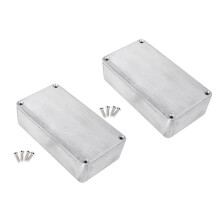 1590B Guitar Effects Enclosure with Screws Aluminum Effects Pedal Enclosure Replacement Musical Instrument Kit