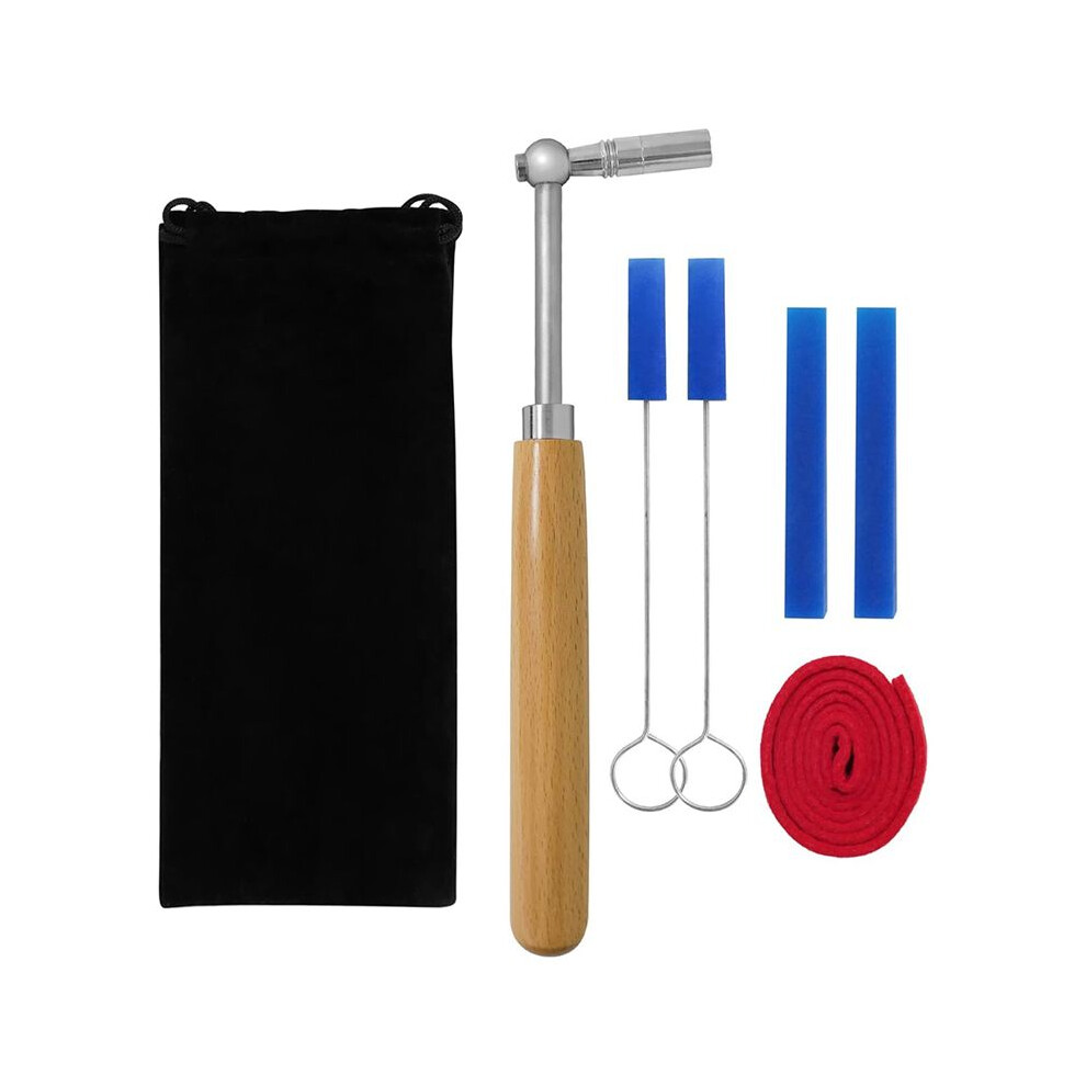 Tlily Professional Piano Tuning Kit,7Pcs Piano Tuner Hammer Mute Tools Kit, Tuning Wrench Piano Tuning Lever Tools