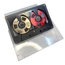 Blank Audio Cassette Tape 50 Minute Reel to Reel Double Sided Metal Reel Hollow Case for DIY Recording B