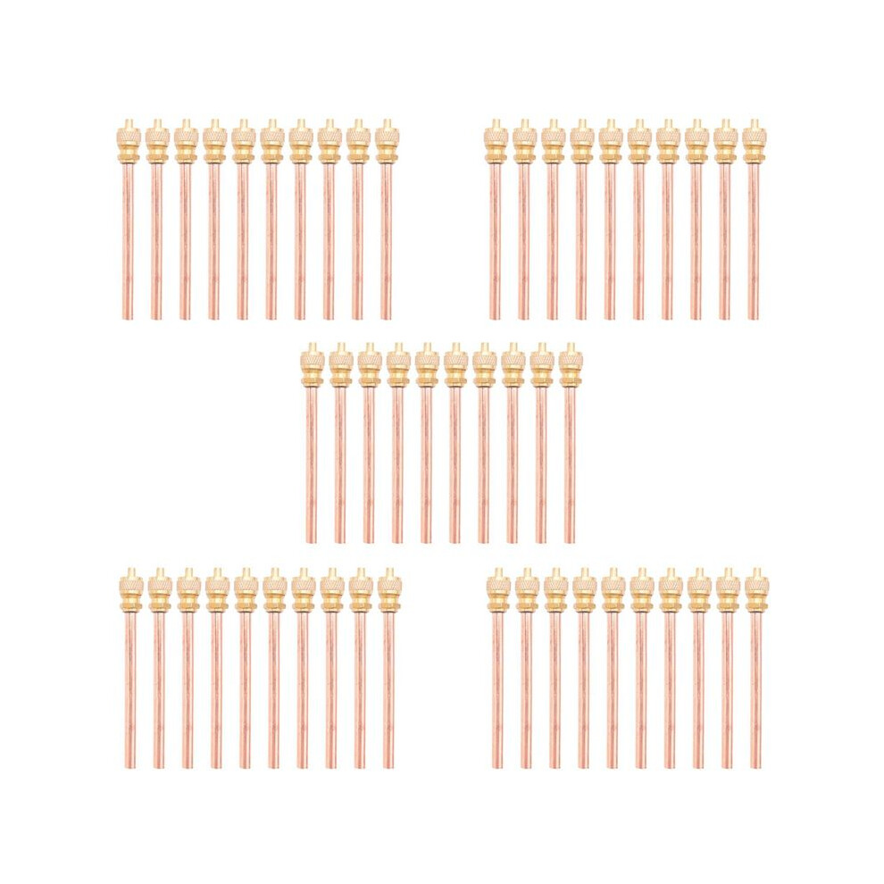 50 Valve 1/4 Inch Sae X 1/4 Inch Od X 4 Inch Stem Core Ac Refrigeration 6033970360144