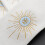 Mouchoir catholique en coton et lin-Symboles eucharistiques 5