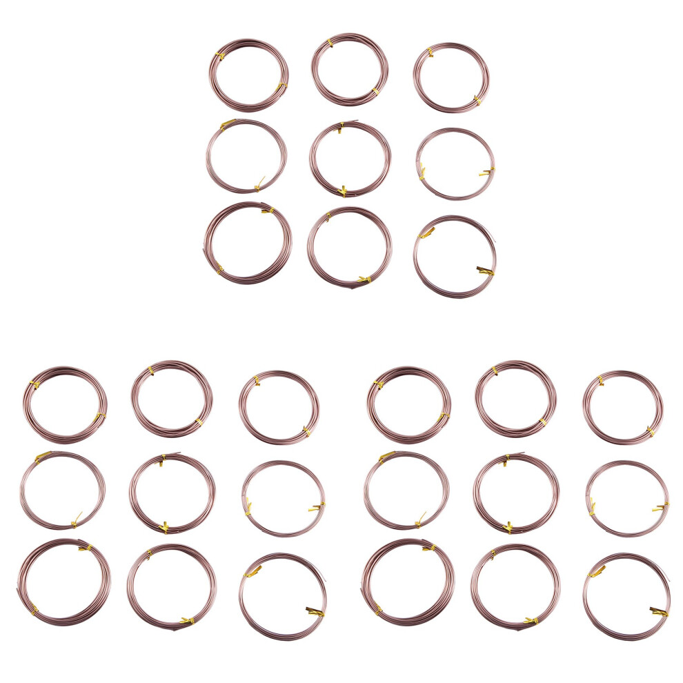 27 Rolls Bonsai Wires Anodized Aluminum Bonsai Training Wire With 3 Sizes (1.0 Mm,1.5 Mm,2.0 Mm),Total 147 Feet (Brown) 6034189249138