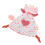 Rosa Kuscheltier in Tierform für Babys mit Beißring 1