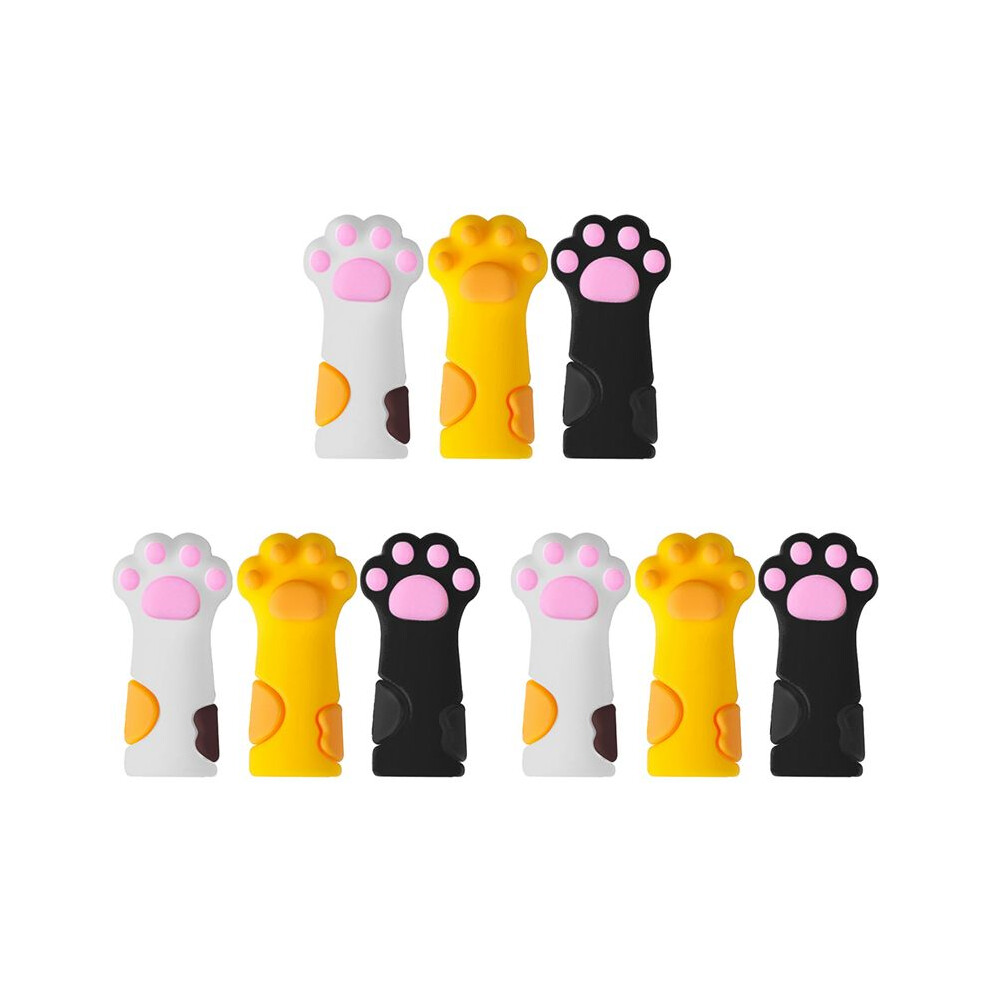 9Pcs Cute Nipper Cover Protective Sleeve for Nail Cuticle Scissors Cover Manicure Pedicure Tools Dead Skin Tweezers Cap
