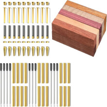 Pen Kits for Woodturning 10 Pack 20 Pieces of Hardwood Turning Blanks-Pen Making Tools Slimline Pen for DIY Coppe