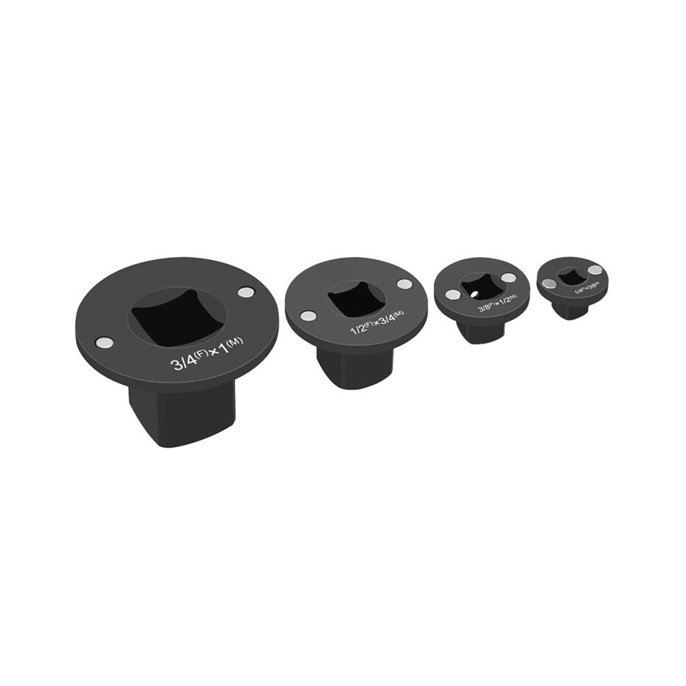4Pcs Low Profile Impact Socket Adapter Set, Drive Ratchet Adapter Set, Impact Adapter Set For Tight Spaces 6033646959276