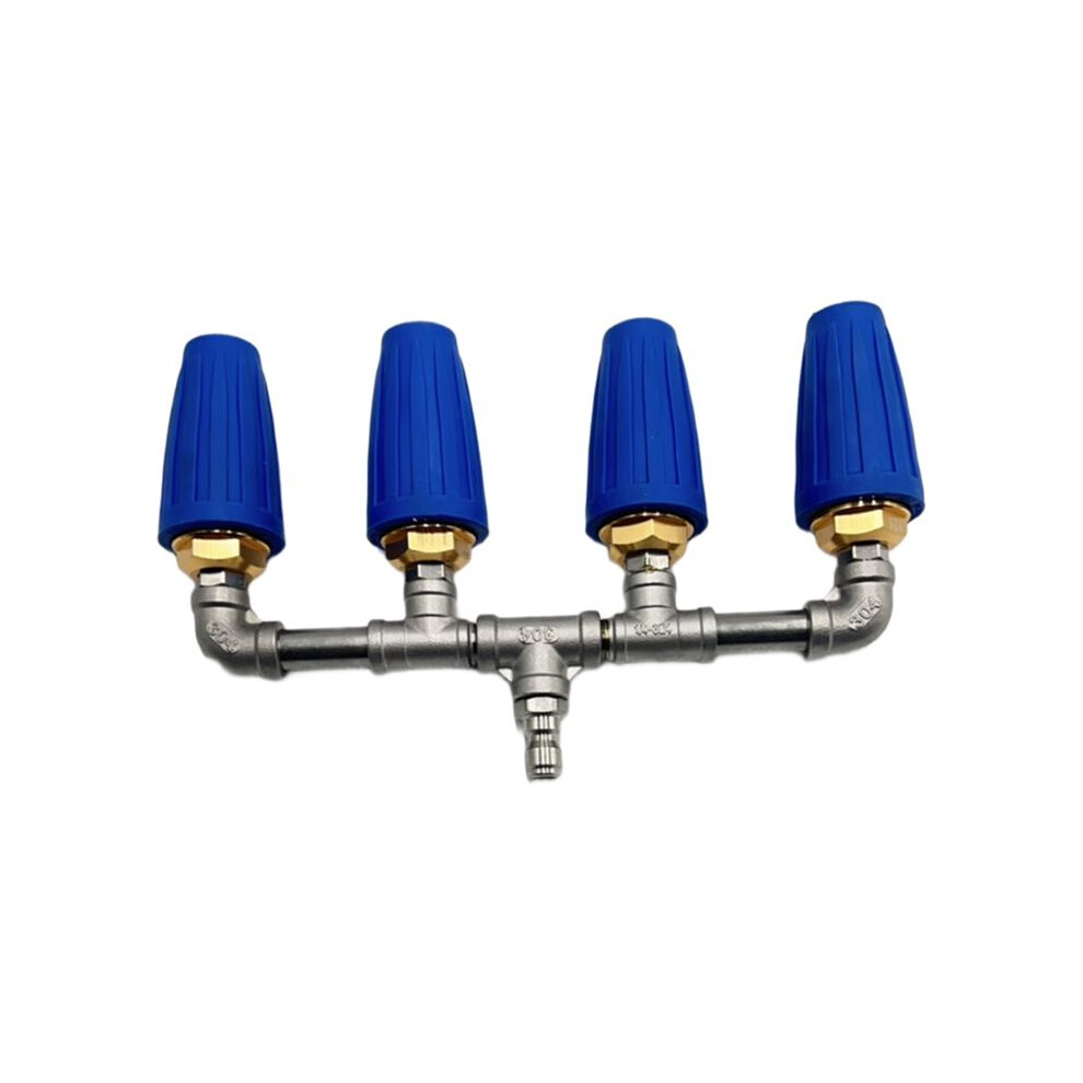 Four-Way Turbo Nozzle Pressure Washer,360 Rotating Turbo Nozzle With With 1/4 Inch Quick Connector,4000 Psi,For Cars 4712519532380