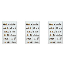 144PCS Watch Crowns Watch Waterproof Replacement Assorted Repair Tools with Box