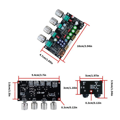 8-36V DSP Karaoke Reverberation Board Front Stage Microphone 2