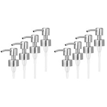 8Pcs Soap Dispenser Pump Replacement Stainless Steel Lotion Dispenser Pump for Regular 28/400 Neck Bottles for Bathroom