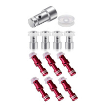 21Pcs Pressure Cooker Steam Valve Universal Replacement Floater and Sealer - 6Pcs Red-White & 15Pcs Silver-White