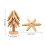 5Pcs Handcrafted Bamboos Tabletop Protectors-walnut color 4