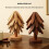 5Pcs Handcrafted Bamboos Tabletop Protectors-walnut color 5