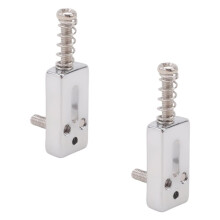 6 Sztuk Metalowy Mostek do Gitary SiodłO Kulkowe Roller String Tremolo SiodłA Mostkowe do CzęśCi Zamiennych do Gitary Elektrycznej, Srebrny