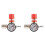 2st 1/4 Tums Tryckregulator Luftkompressor Tryckregulatorreduktionsventil 3 HåL Kontrollventil 12 Bars Anslutning 1