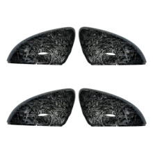 4x Car Forged Carbon Pattern Side Wing Mirror Cover for 7 MK7 7.5 GTD R GTE VII Cap E- Sportsvan 2013-2019