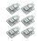 12X Metal Snap Finish Suitcase Suitcase Lock 30X43mm Silver 1